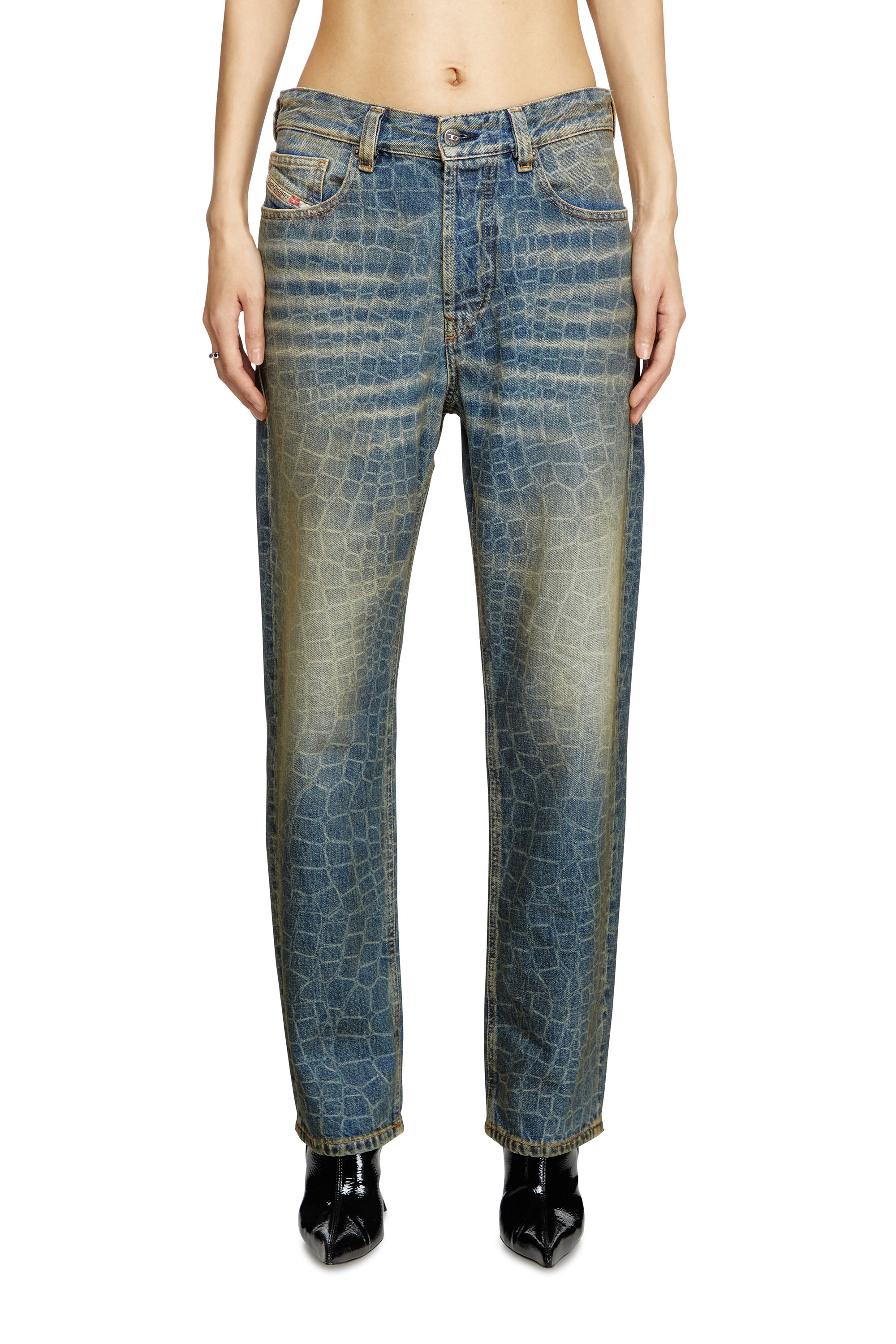 Diesel - Female's Regular Jeans 1988 D-Ark 007BU, ダークブルー - 1