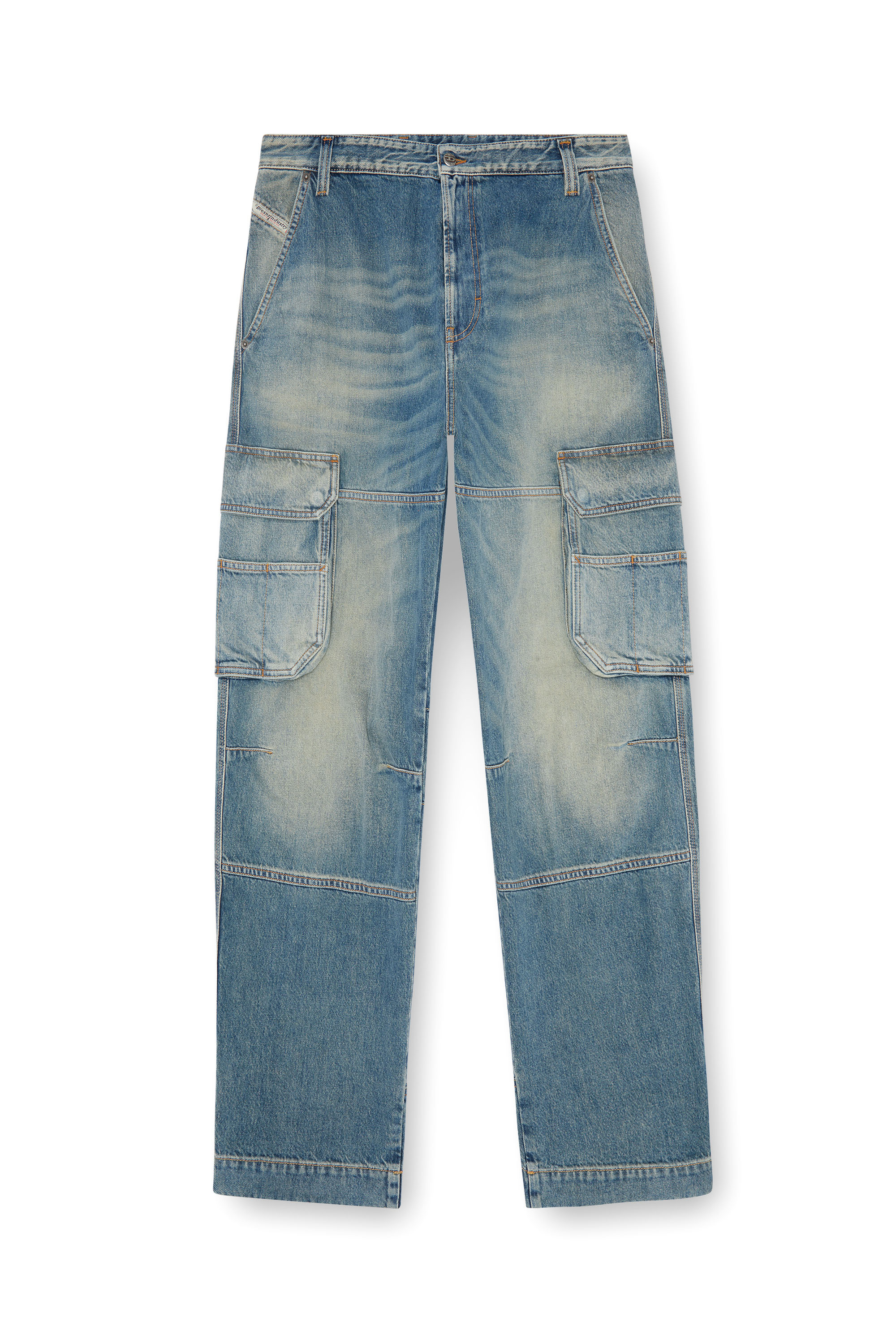 Diesel - Male Straight Jeans D-Fish 09J83, ライトブルー - Image 3