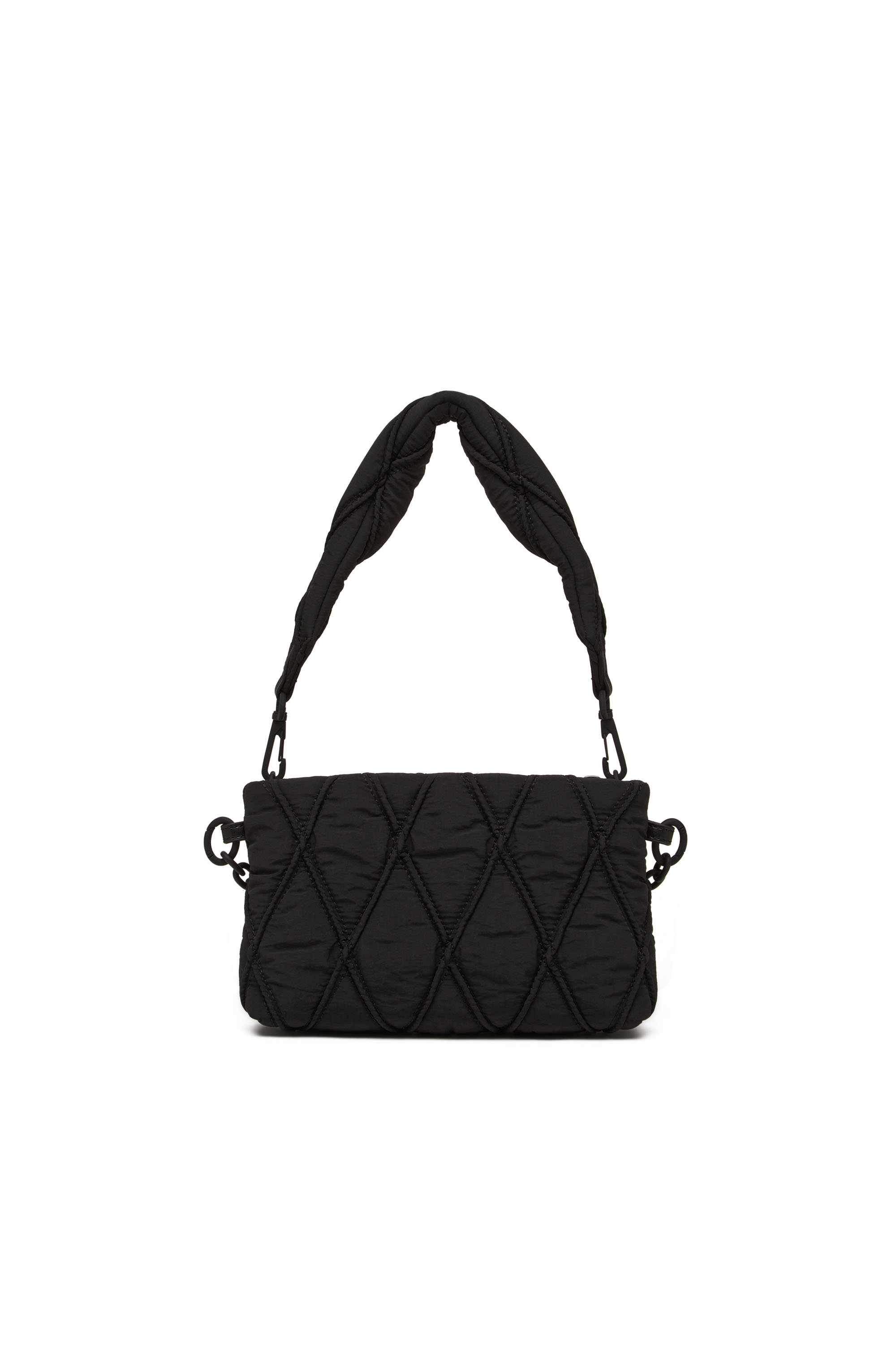 Diesel - CHARM-D POUCH, Female's Pouch in quilted nylon in ブラック - 3