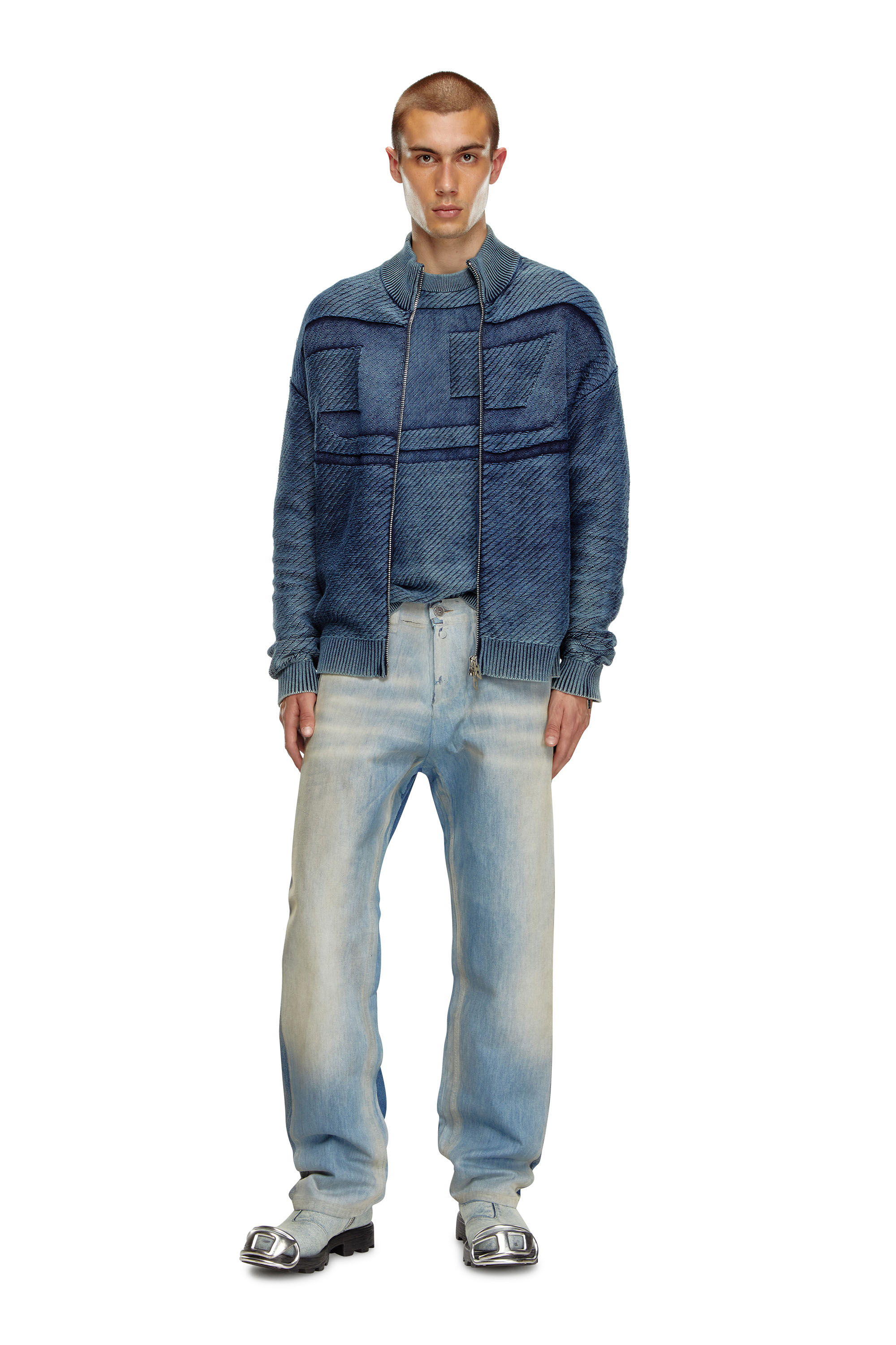 Diesel - Male Straight Jeans 2010 D-Macs 09K22, ミディアムブルー - Image 1