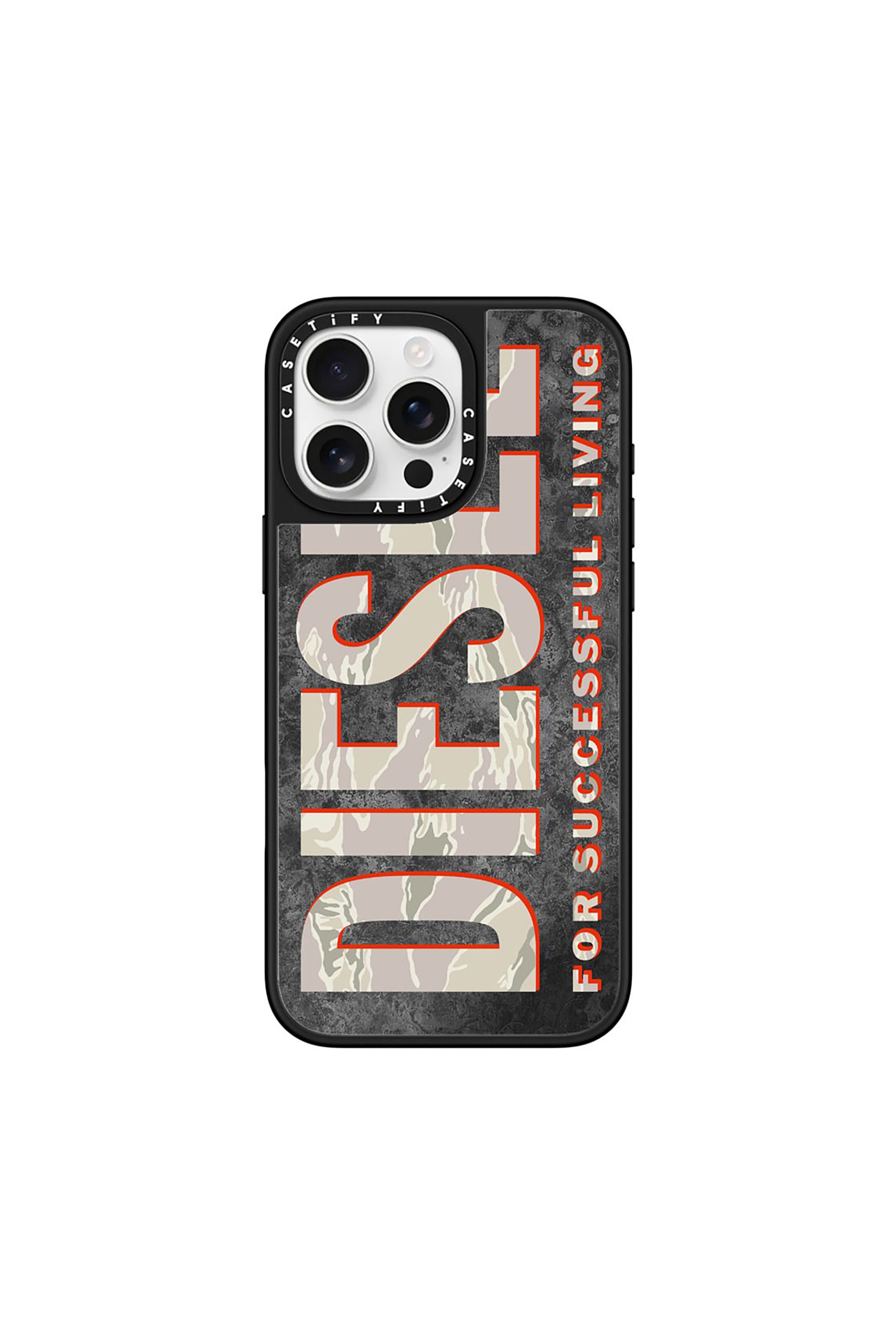 Diesel - 60331 CASETIFY MOULDED CASE, Unisex's IPHONE 16 PRO MAX in ブラウン/ホワイト - 1