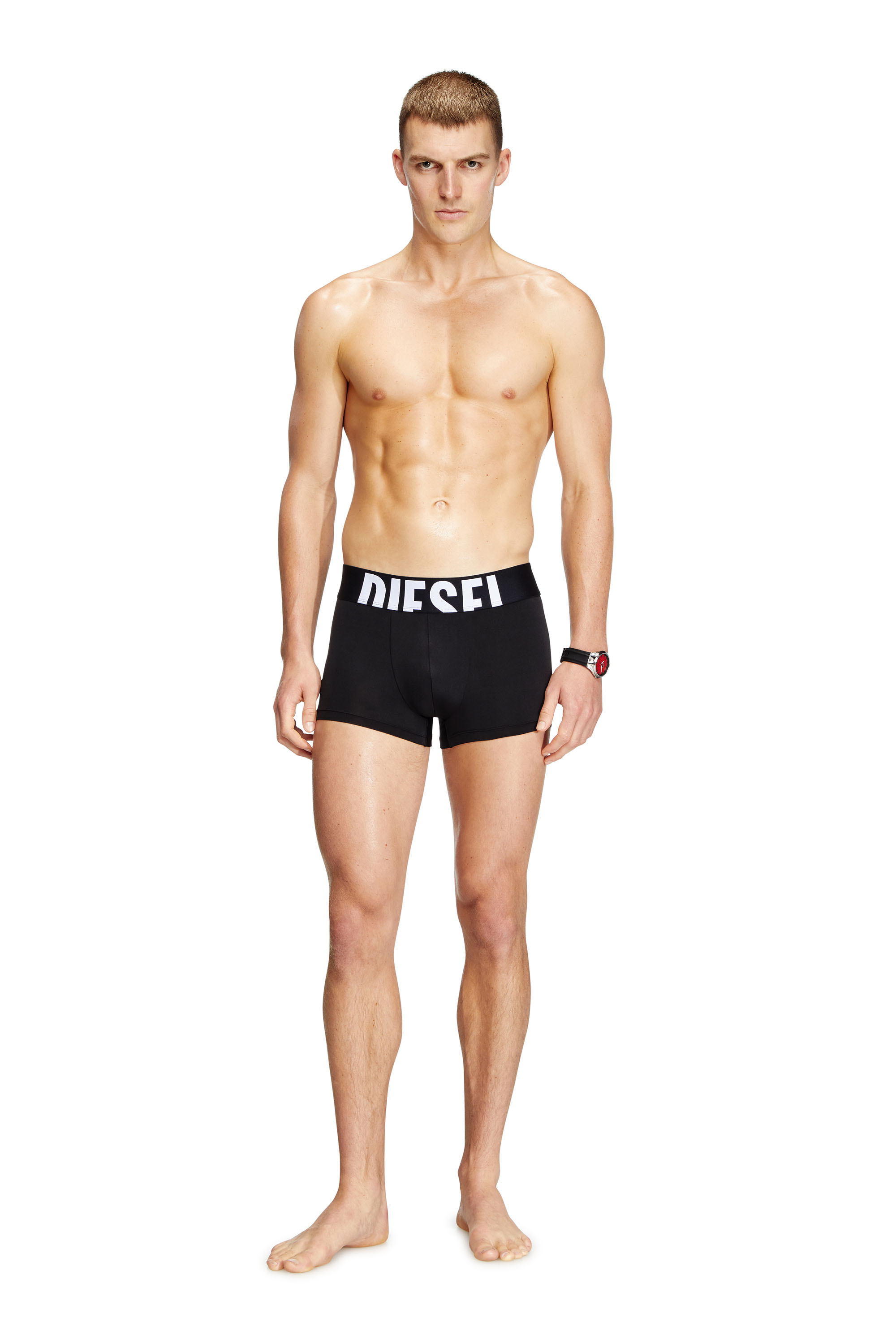 Diesel - DAMIEN-D-POP-3PACK-55, Male's Three-pack boxer briefs in microfibre in ブラック - 4