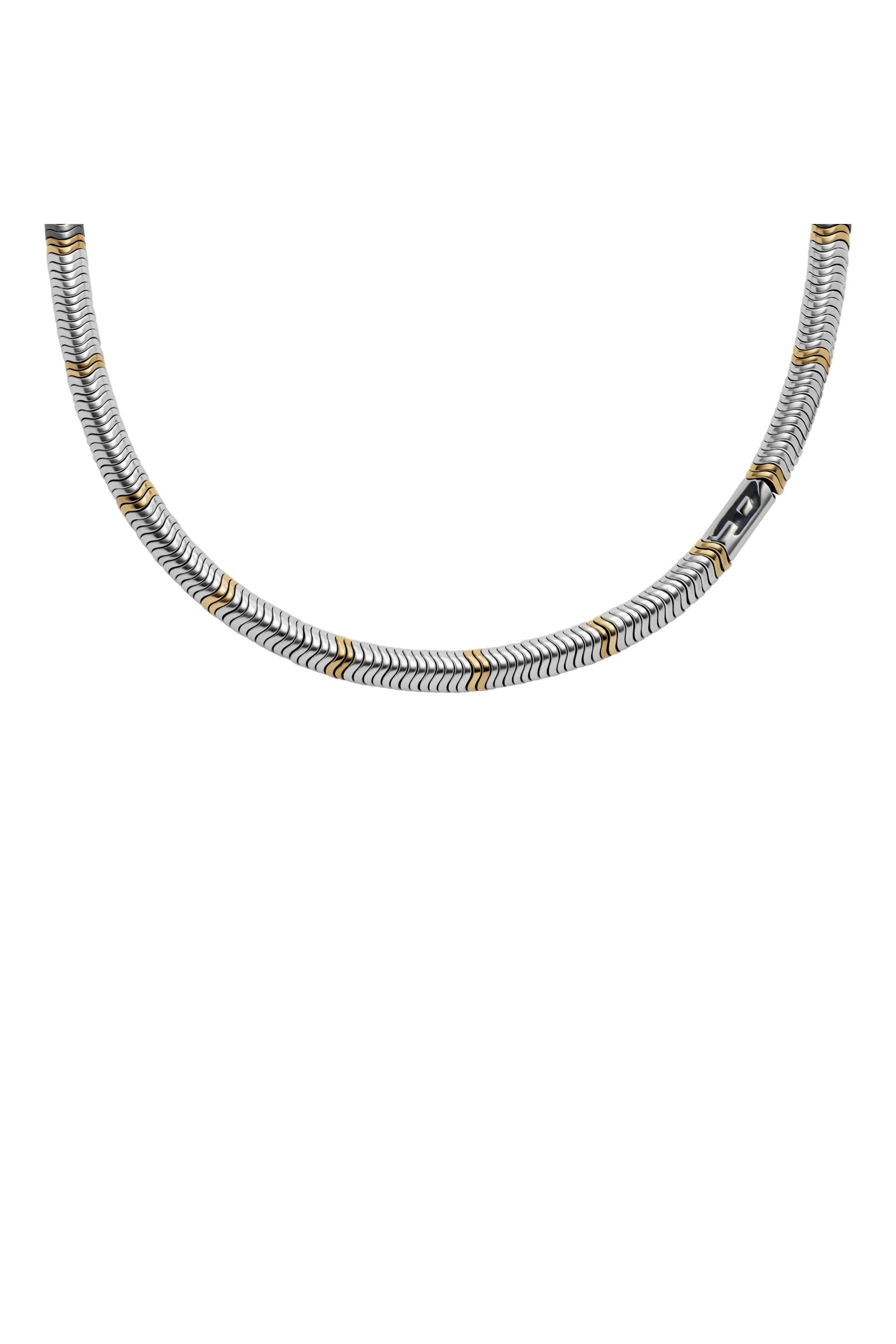 Diesel - DX1575931 JEWEL, Unisex's Hematite Beaded Necklace in シルバー/ゴールド - 2