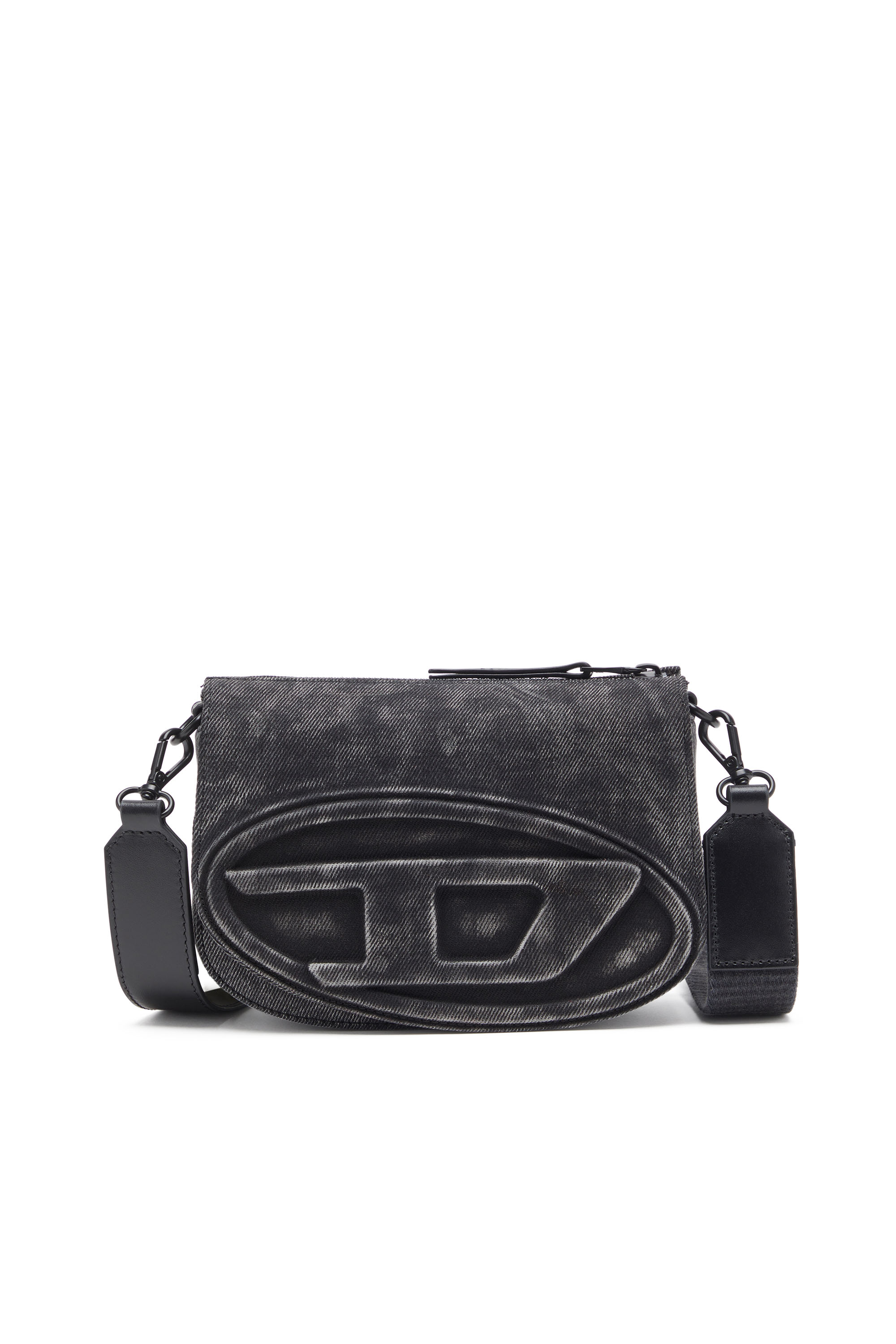 Diesel - 1DR CAMERA BAG, Male's 1DR-Camera bag in stonewashed denim in ブラック - 1