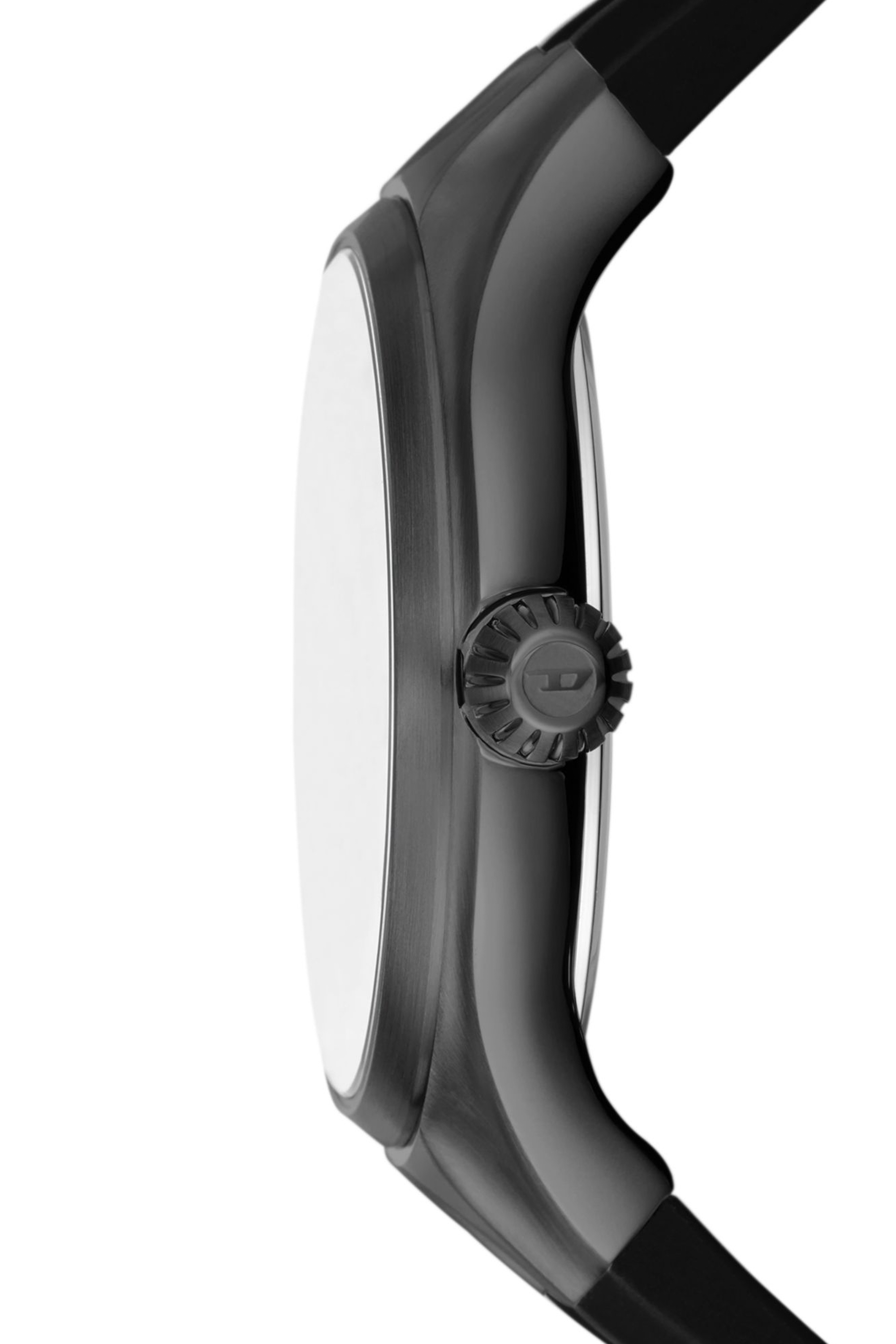 Diesel - DZ2201, Male Streamline three-hand black silicone watch in ブラック - Image 3
