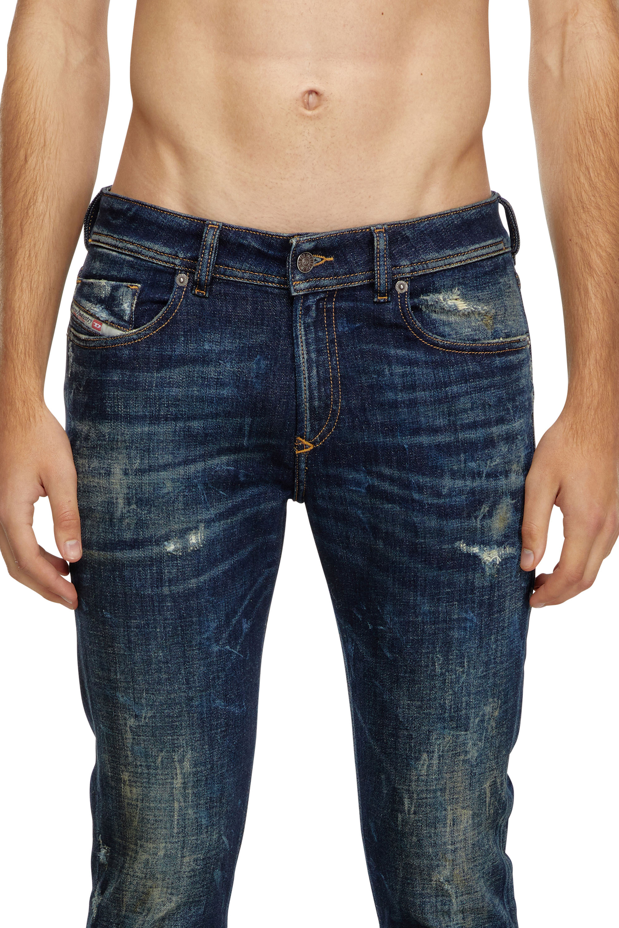 Diesel - Male's Skinny Jeans 1979 Sleenker 09J26, ダークブルー - 5