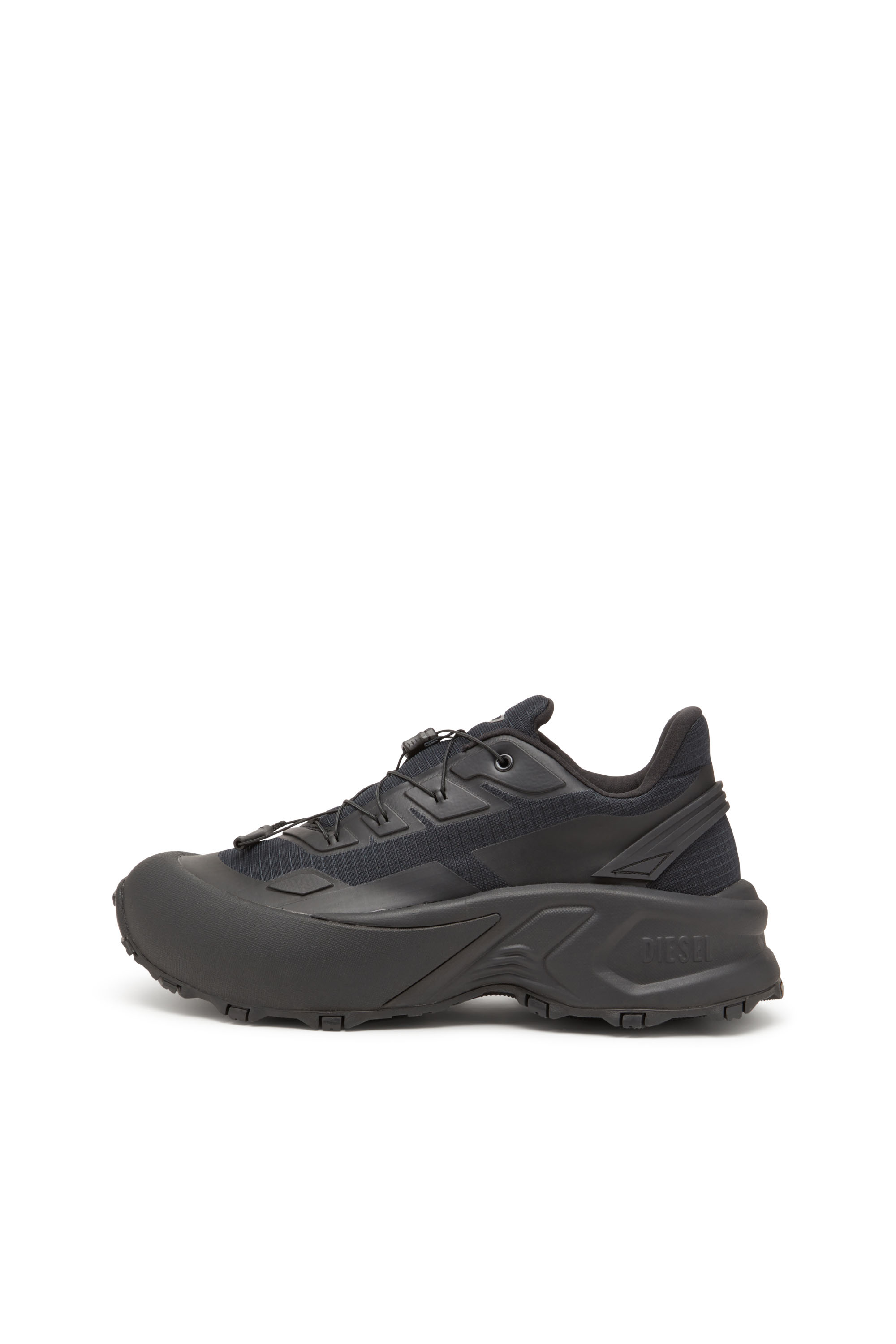 Diesel - D-CAGE RUNNER, Male's D-Cage Runner-Sneakers in TPU-trimmed ripstop in ブラック - 8