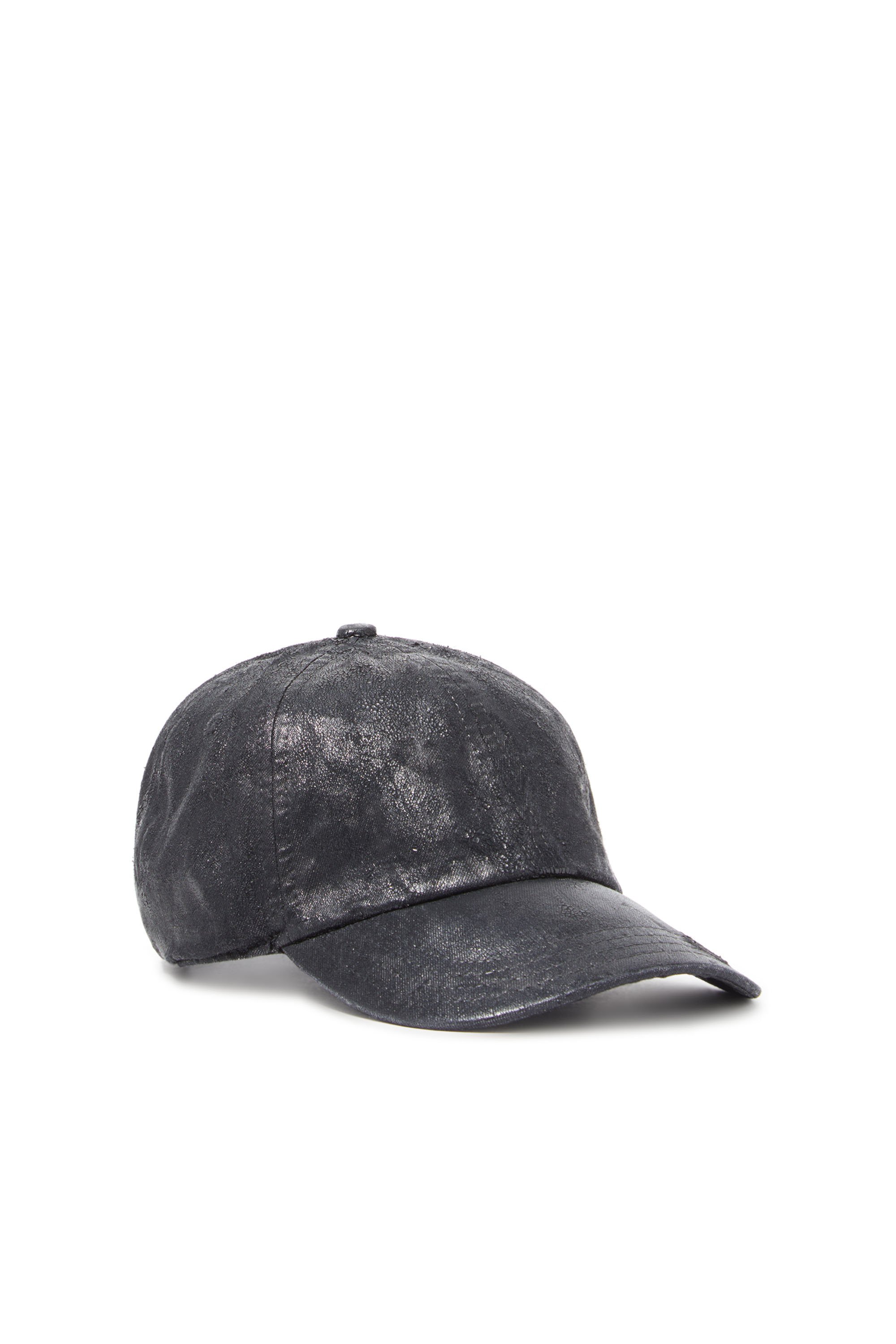 Diesel - C-CAP-CTD-DD, Unisex's Baseball cap in coated denim in ブラック - 1