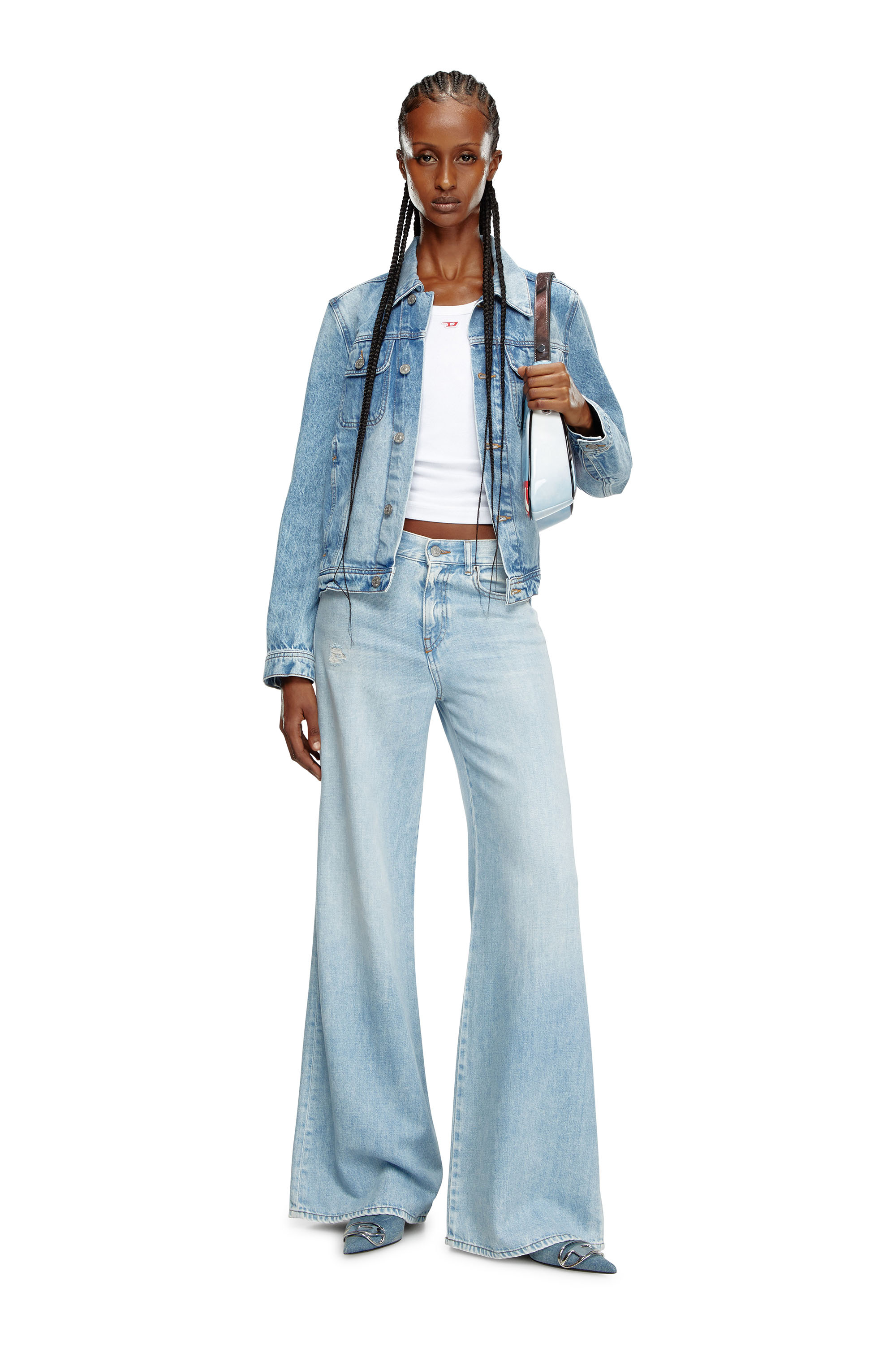 Diesel - Female's Bootcut and Flare Jeans 1978 D-Akemi 068MQ, ライトブルー - 2