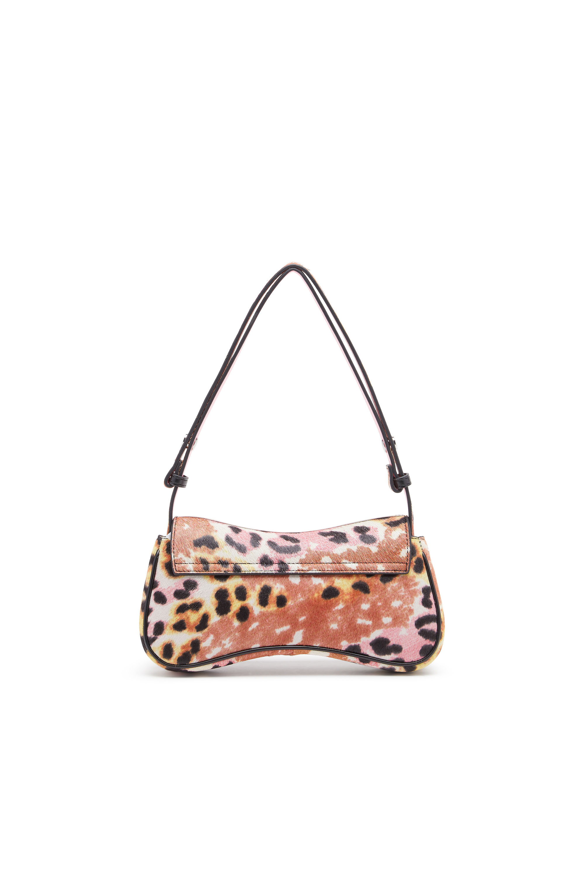 Diesel - PLAY CLUTCH, Female's Play-Clutch in leopard-print calf hair in ブラウン - 3