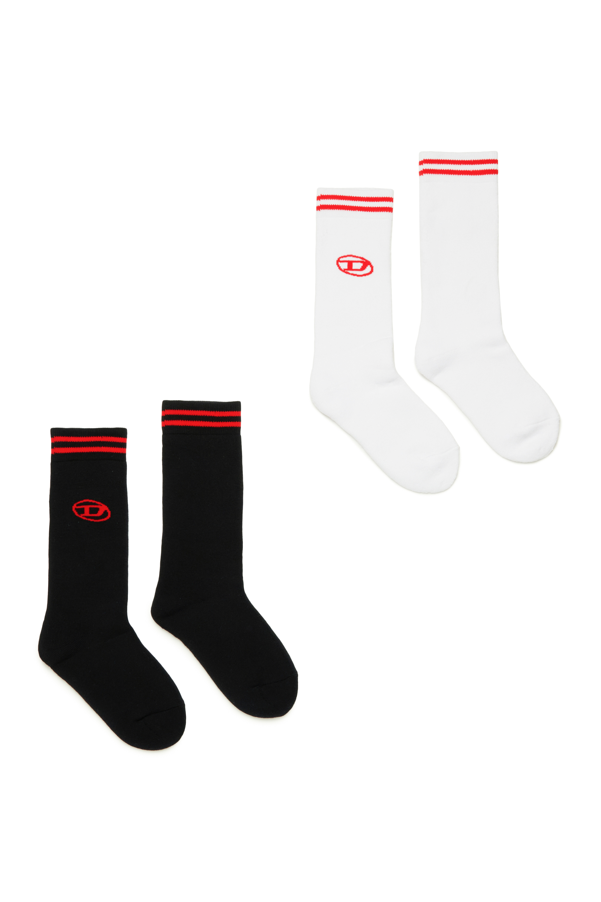 Diesel - ZANICBIPACK, Unisex 2-pack of socks with Oval D logo in マルチカラー - Image 1