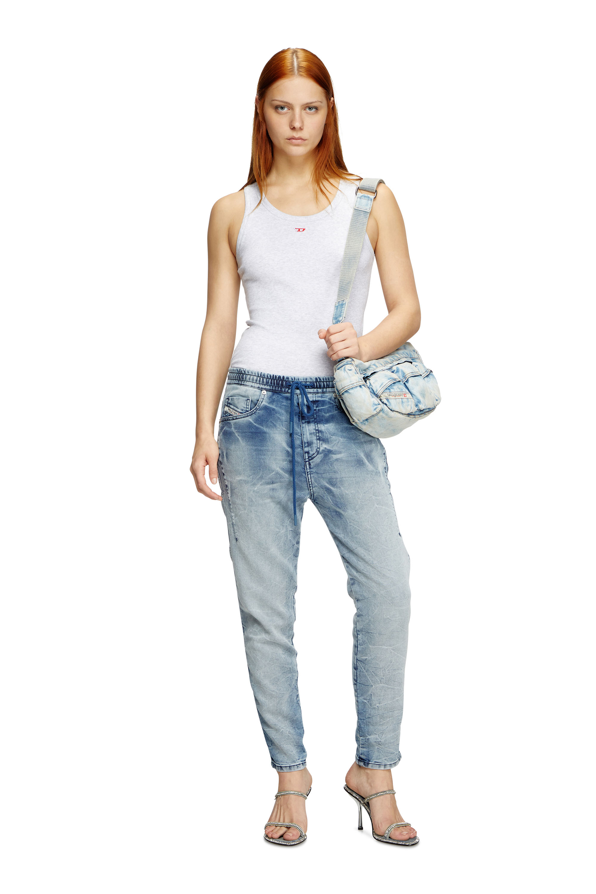 Diesel - Female's Regular 2041 D-Fayza Joggjeans® 068PK, ライトブルー - 2