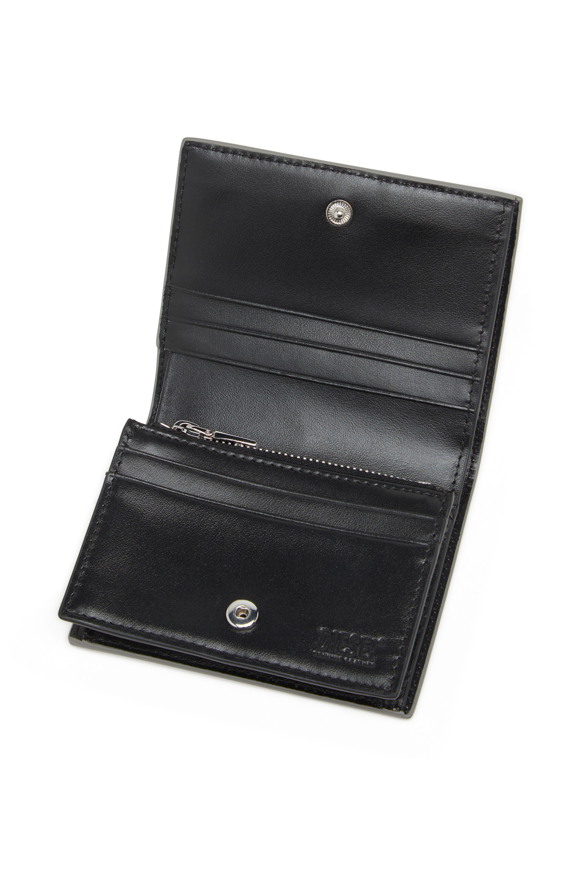 Diesel - 1DR BI FOLD III, Female's Bi-fold wallet in mirror leather in シルバー - 4