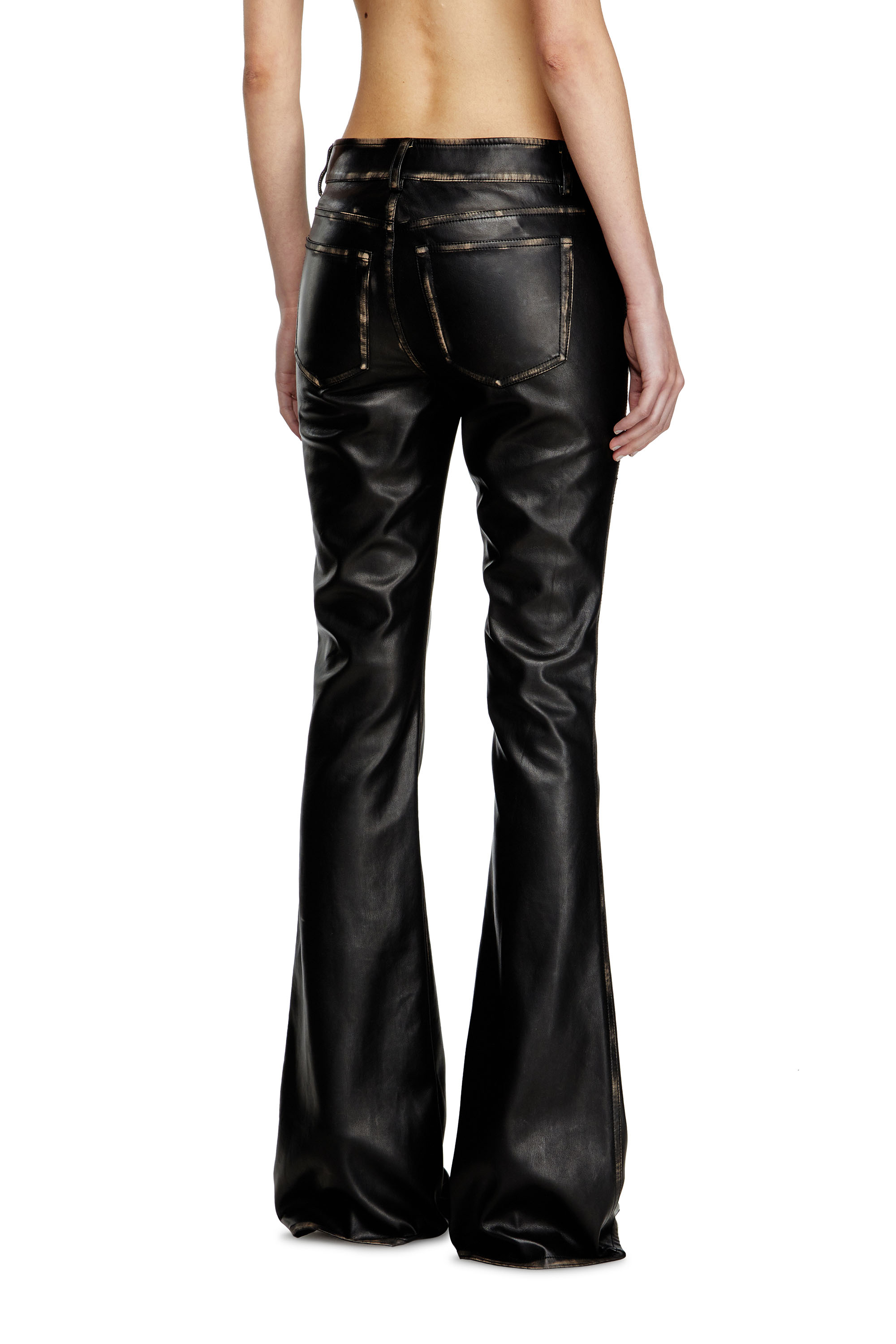 Diesel - P-STELLAR-Q1, Female's Faux leather five pocket pants in null - 4