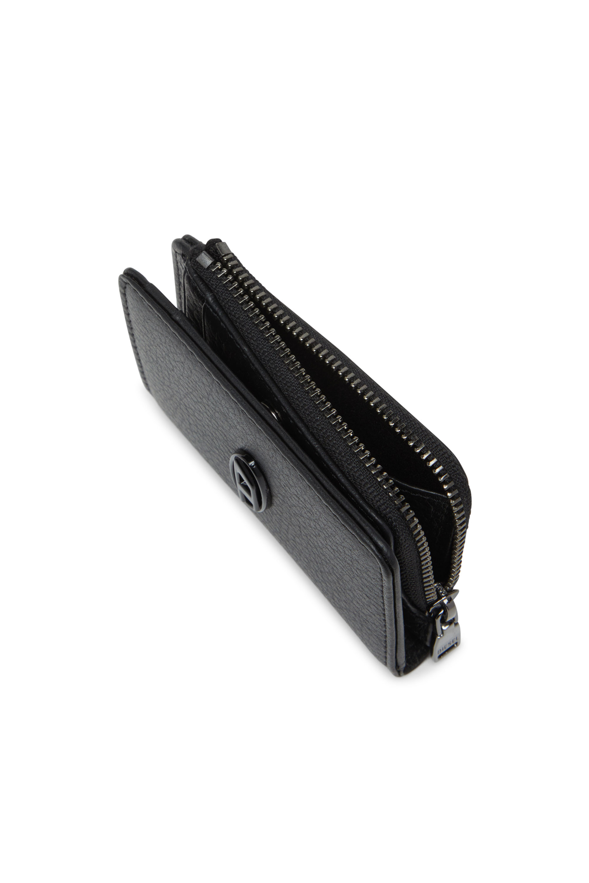 Diesel - HISSU EVO CARD HOLDER L, Male's Leather card holder in ブラック - 4