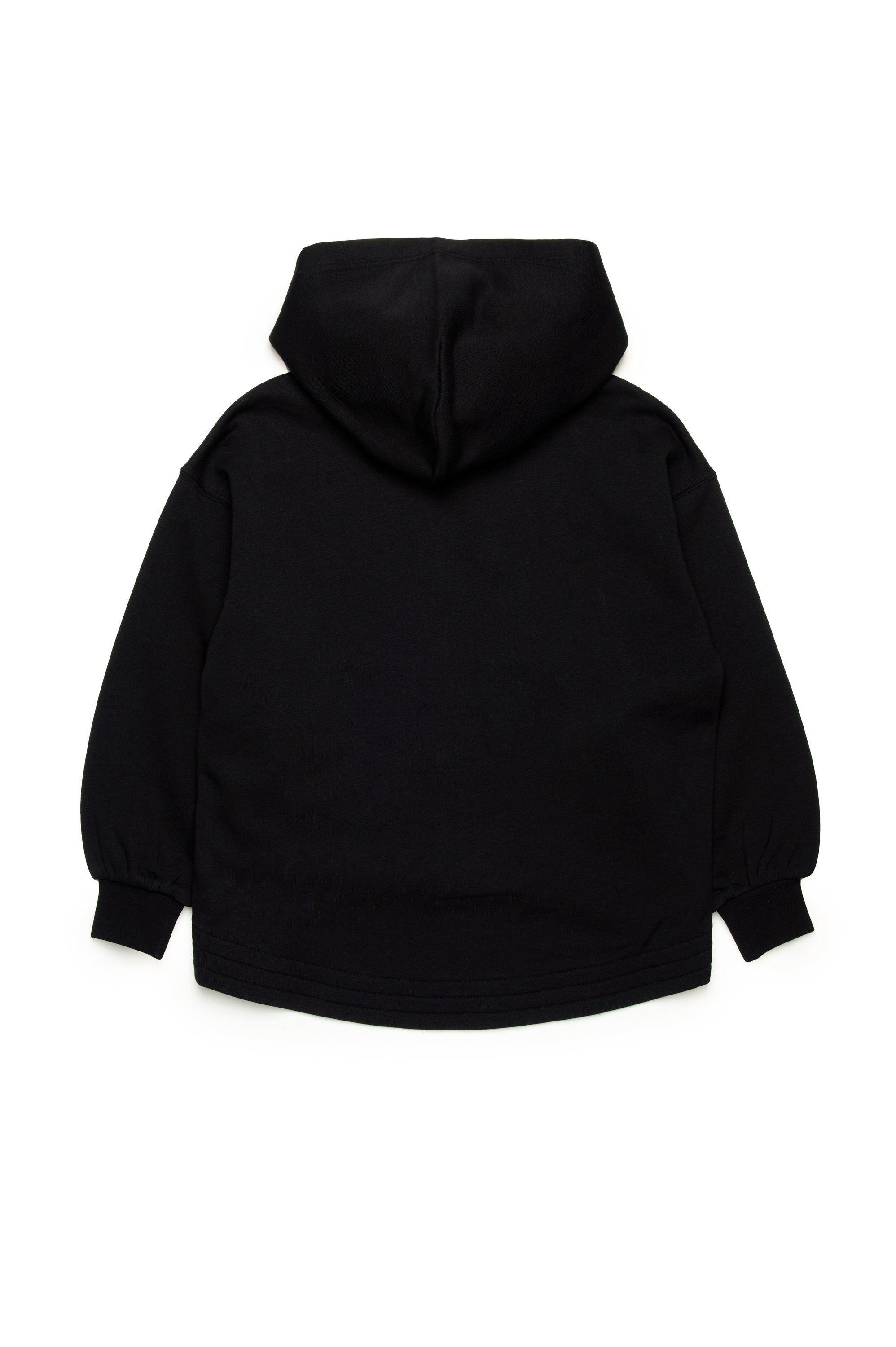 Diesel - SFPERU, Female's Zip-up hoodie with cut-out Oval D logo in ブラック - 2