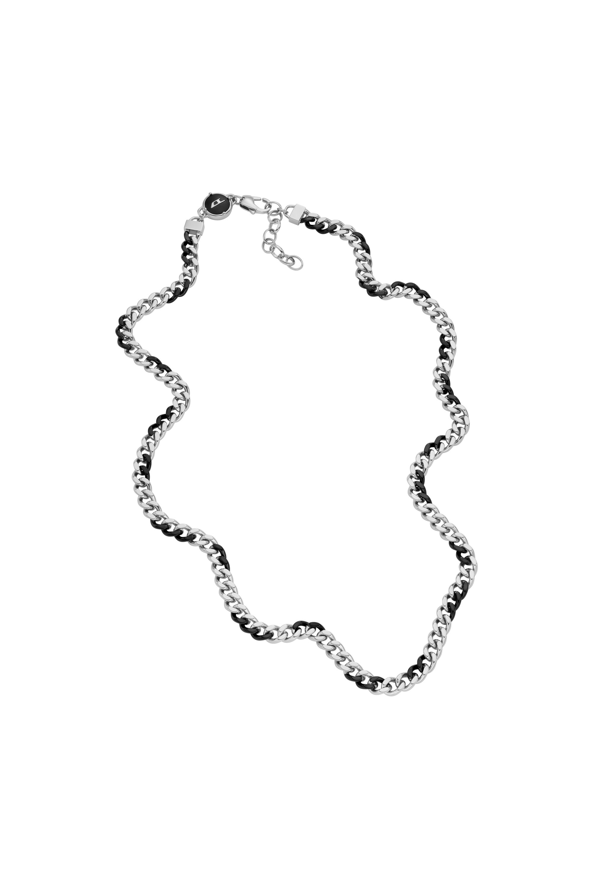 Diesel - DX1499, Male Two-Tone stainless steel chain necklace in シルバー - Image 2