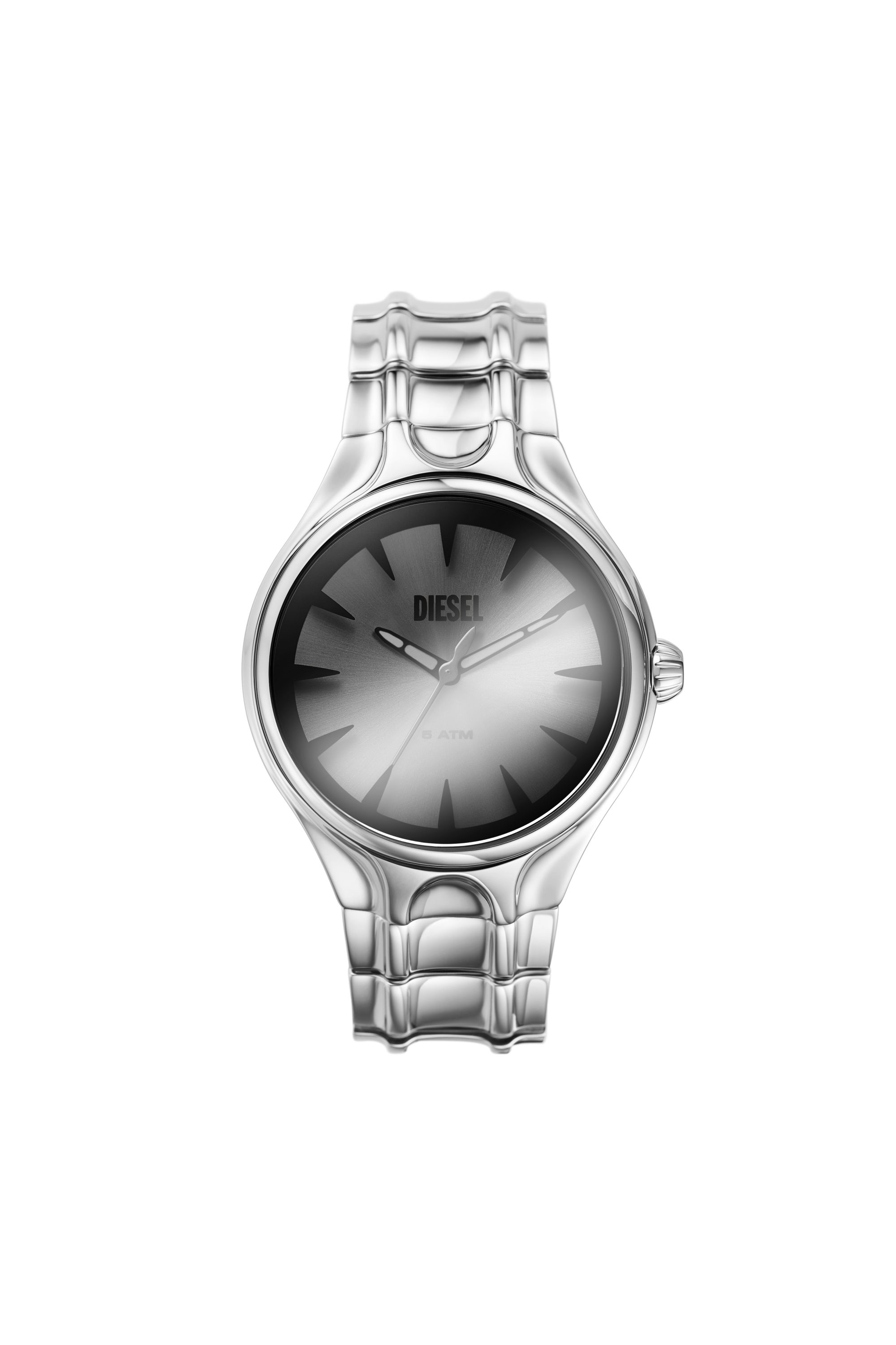 Diesel - DZ2205 WATCH, Male Streamline three-hand stainless steel watch in シルバー - Image 1