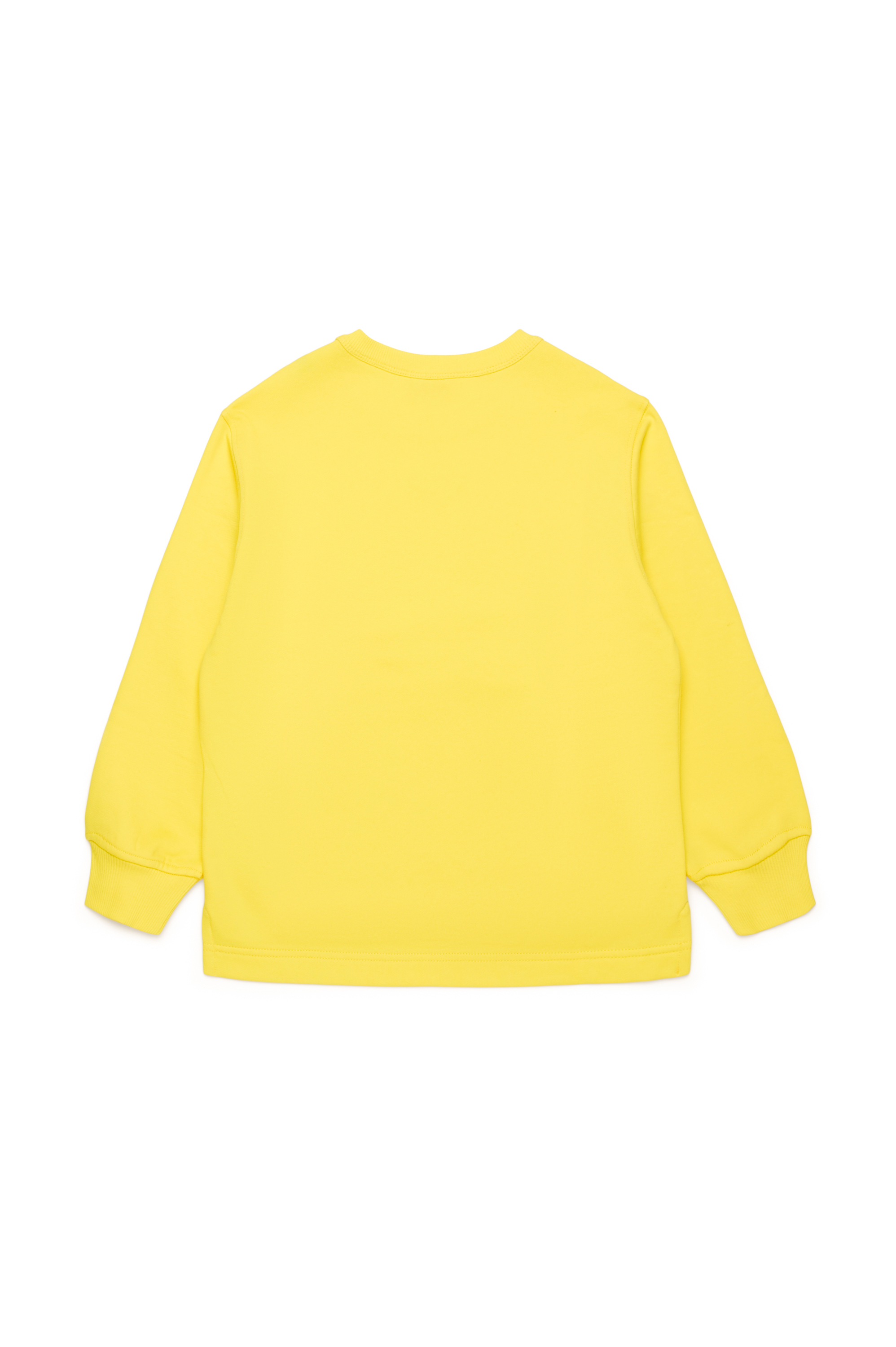 Diesel - SMACSISOD OVER, Male's Sweatshirt with metal-look Oval D logo in Yellow - 2